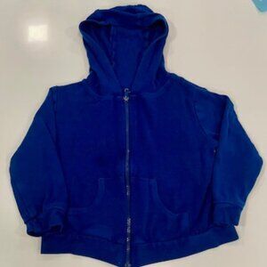 Kyte Baby Bamboo Jersey Hooded Jacket Blue Size 18-24 Months